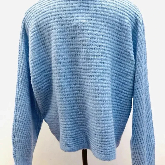 NWT SO GOODS FOR LIFE Juniors Long Sleeve Vneck Collar Pullover Blue Sweater XXL - Picture 3 of 12